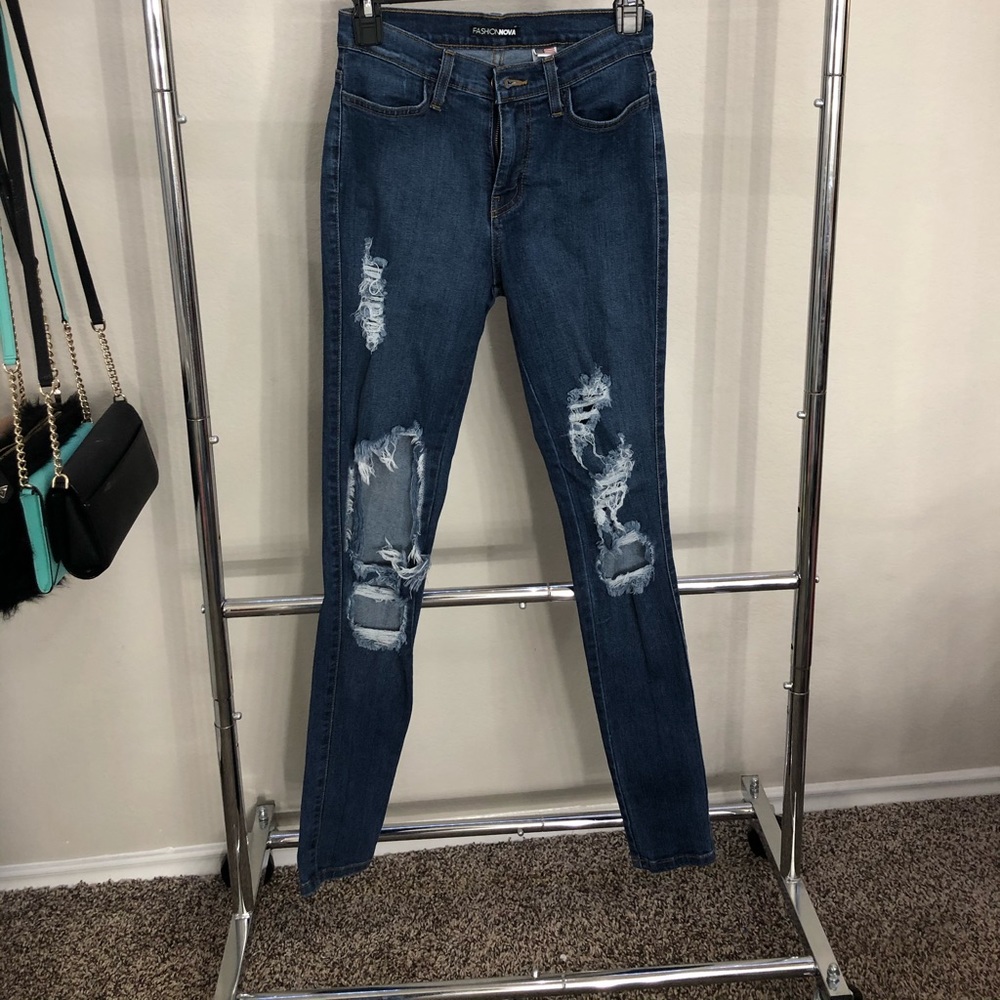 Fashion Nova beach bum jeans